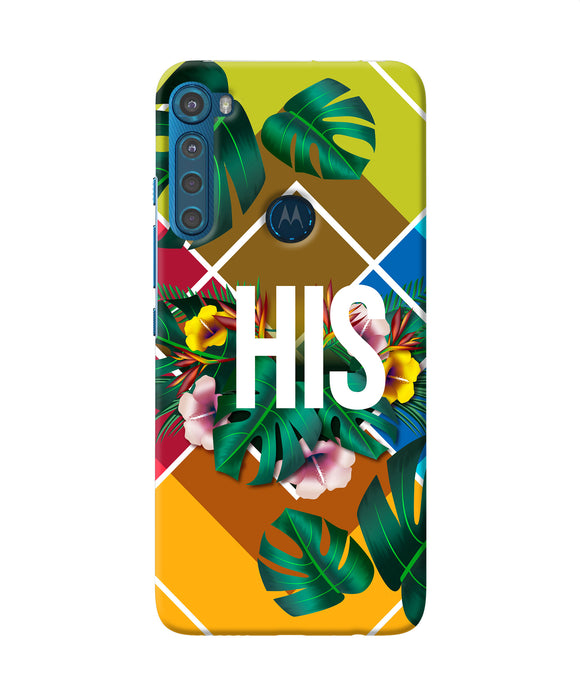 His her one Motorola One Fusion Plus Back Cover