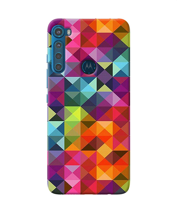 Abstract triangle pattern Motorola One Fusion Plus Back Cover