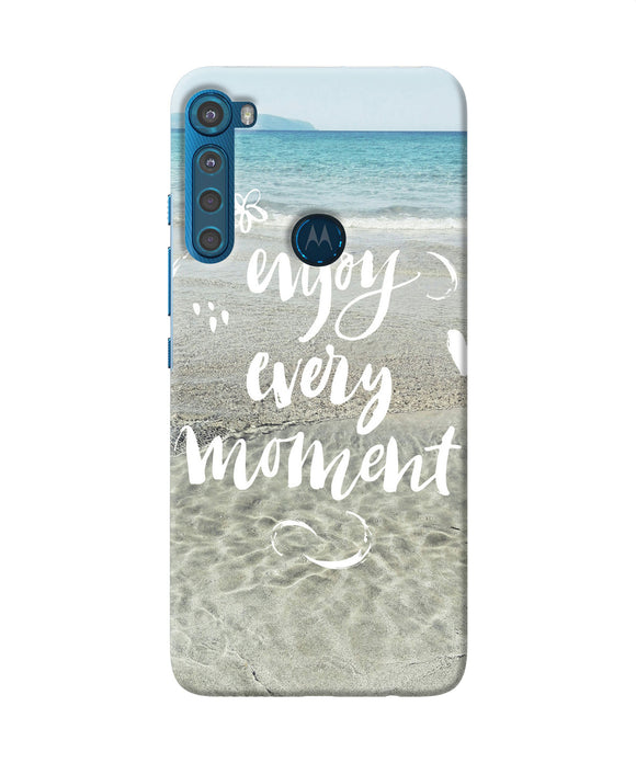 Enjoy every moment sea Motorola One Fusion Plus Back Cover