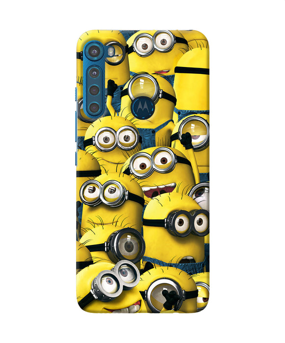Minions crowd Motorola One Fusion Plus Back Cover
