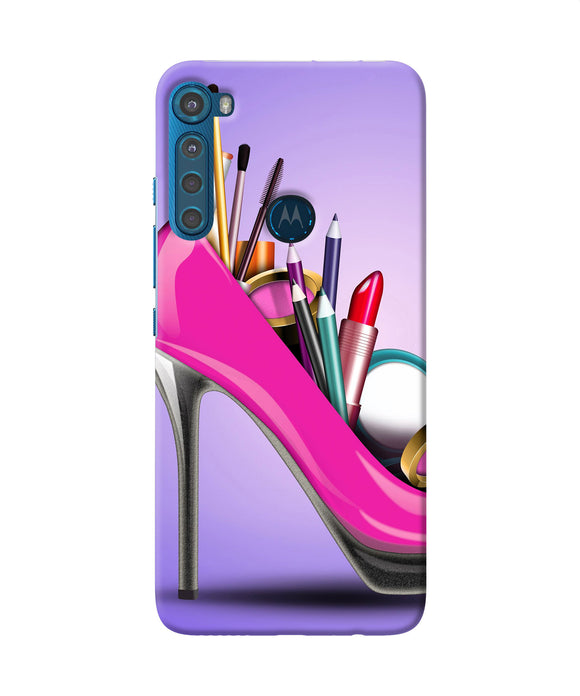 Makeup heel shoe Motorola One Fusion Plus Back Cover