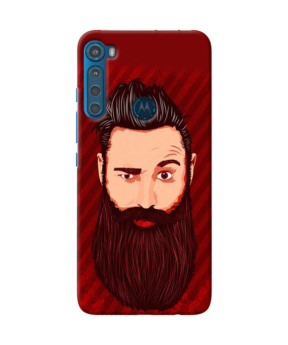 Beardo character Motorola One Fusion Plus Back Cover