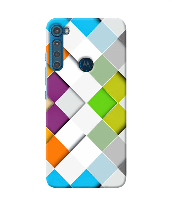 Abstract color box Motorola One Fusion Plus Back Cover