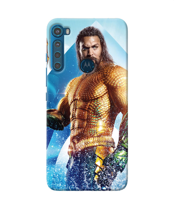 Aquaman water poster Motorola One Fusion Plus Back Cover