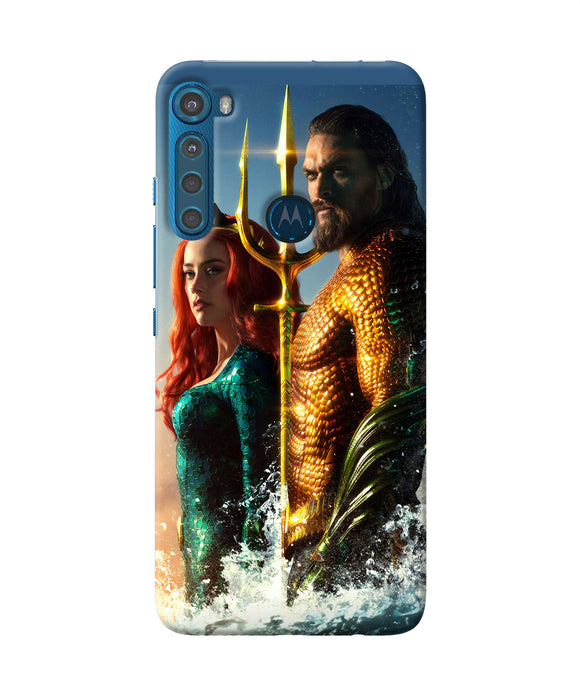 Aquaman couple Motorola One Fusion Plus Back Cover