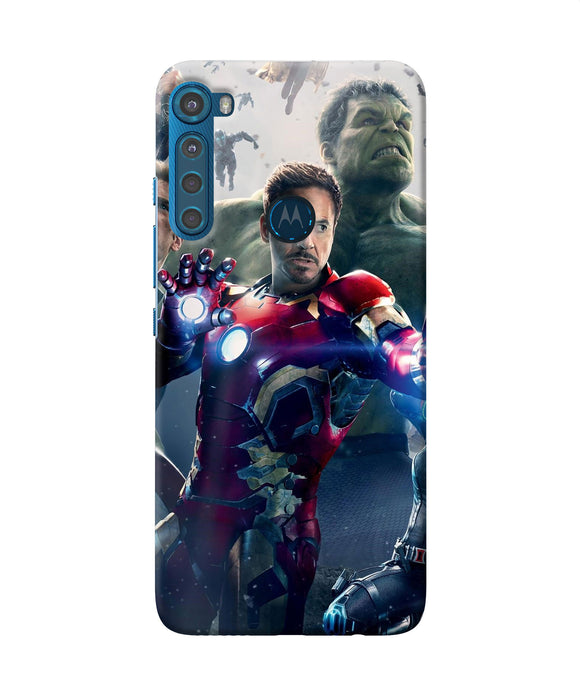 Avengers space poster Motorola One Fusion Plus Back Cover
