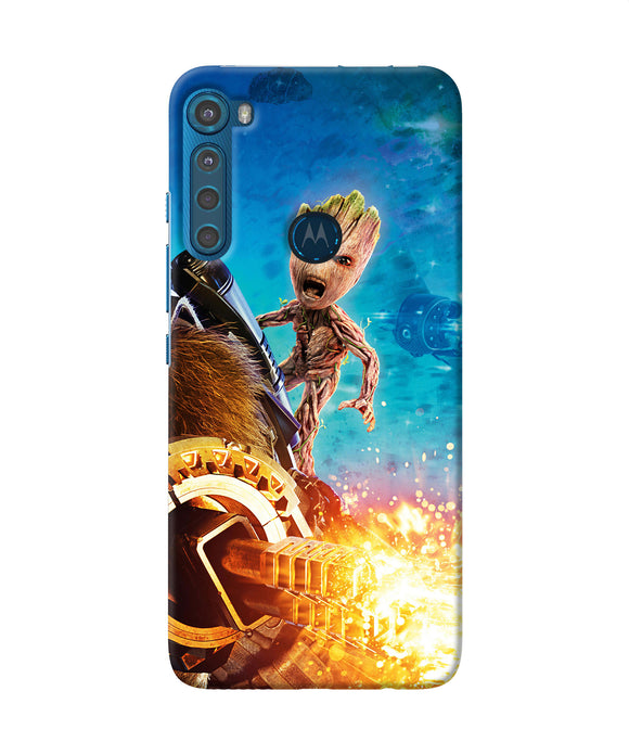 Groot angry Motorola One Fusion Plus Back Cover