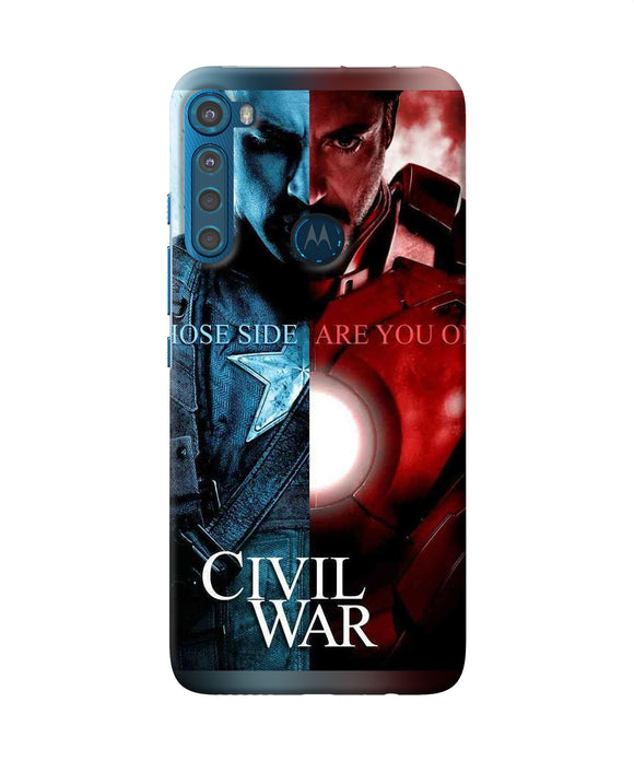 Civil war Motorola One Fusion Plus Back Cover