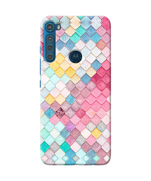 Colorful fish skin Motorola One Fusion Plus Back Cover