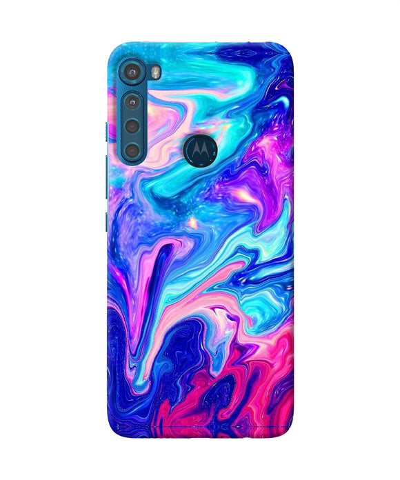 Abstract colorful water Motorola One Fusion Plus Back Cover