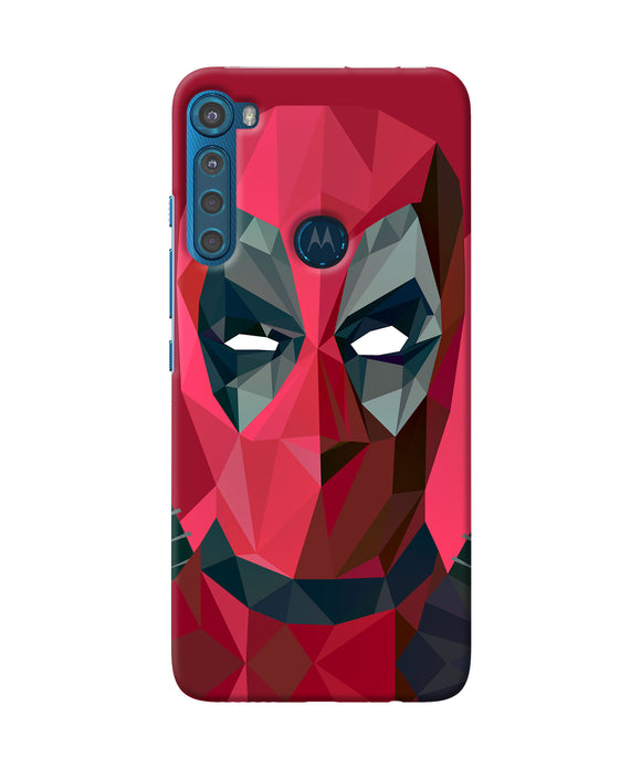 Abstract deadpool full mask Motorola One Fusion Plus Back Cover