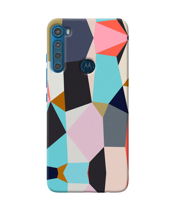 Abstract colorful shapes Motorola One Fusion Plus Back Cover