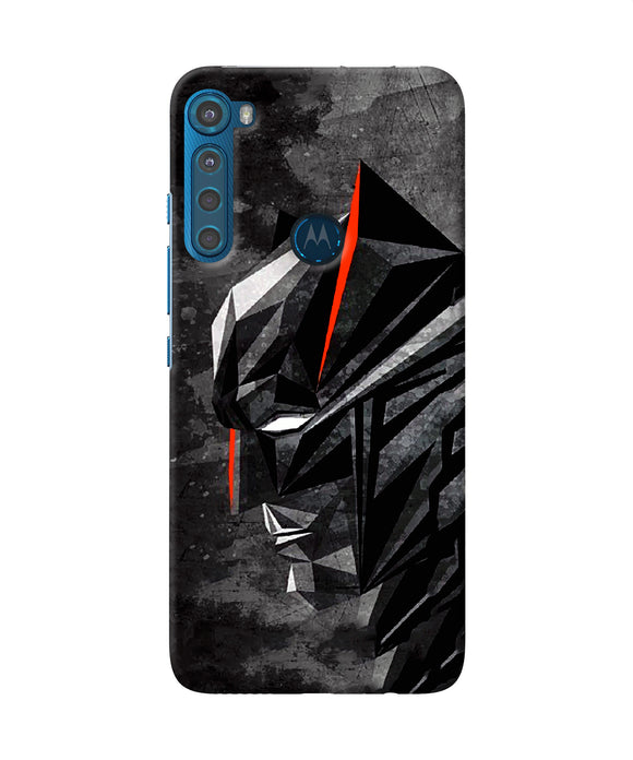 Batman black side face Motorola One Fusion Plus Back Cover