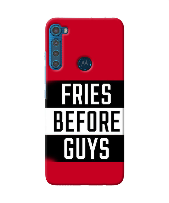 Fries before guys quote Motorola One Fusion Plus Back Cover