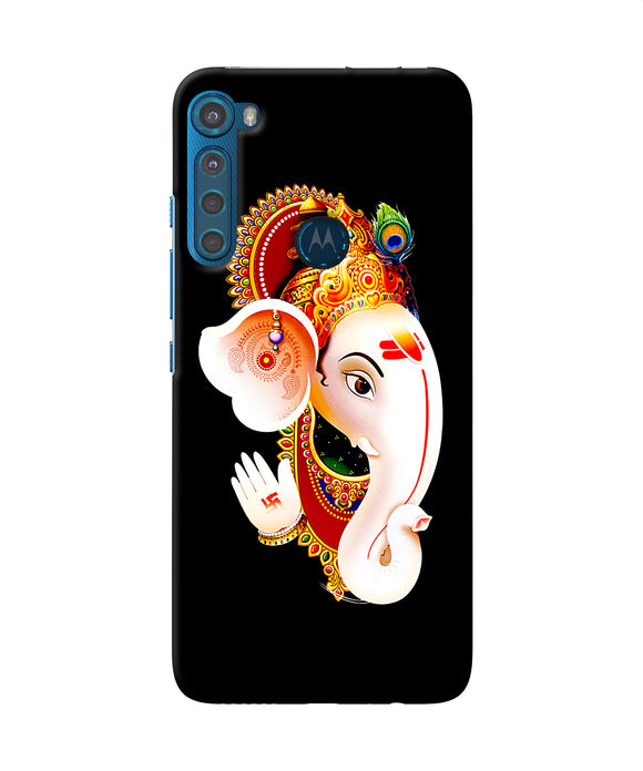 Lord ganesh face Motorola One Fusion Plus Back Cover