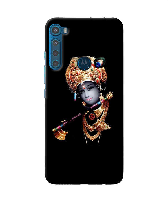 Lord krishna with fluet Motorola One Fusion Plus Back Cover