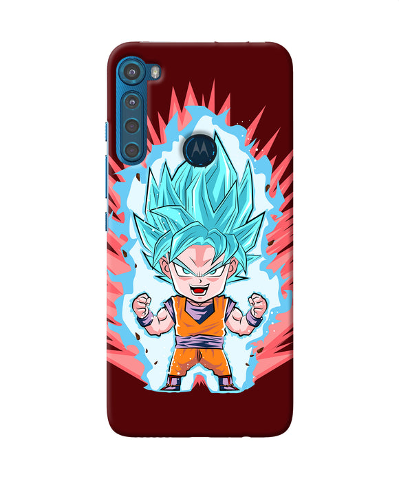 Goku little character Motorola One Fusion Plus Back Cover