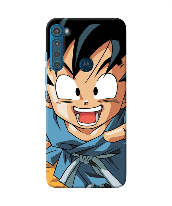Goku z character Motorola One Fusion Plus Back Cover