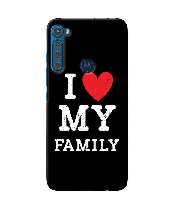 I love my family Motorola One Fusion Plus Back Cover