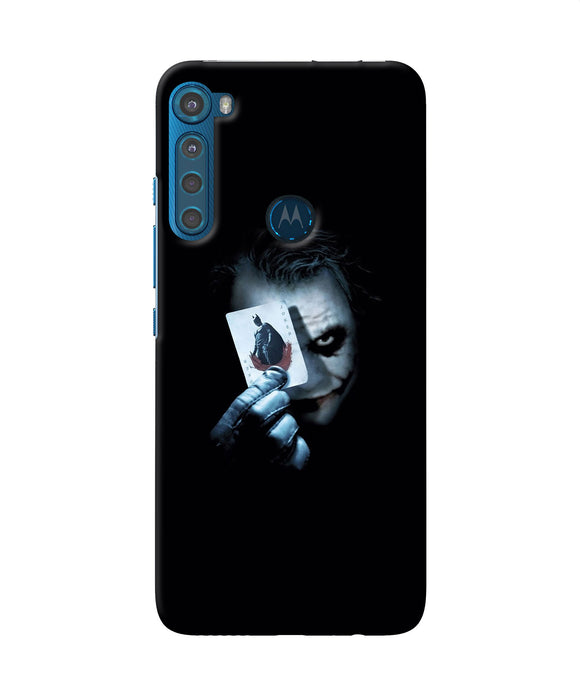 Joker dark knight card Motorola One Fusion Plus Back Cover