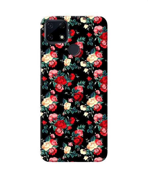 Rose Pattern Realme Narzo 30A Back Cover