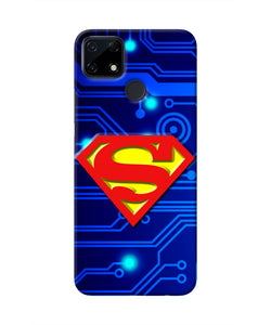 Superman Abstract Realme Narzo 30A Real 4D Back Cover