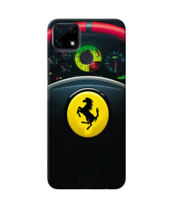 Ferrari Steeriing Wheel Realme Narzo 30A Real 4D Back Cover