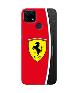 Ferrari Abstract Realme Narzo 30A Real 4D Back Cover