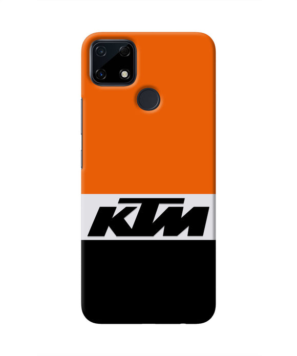 KTM Colorblock Realme Narzo 30A Real 4D Back Cover