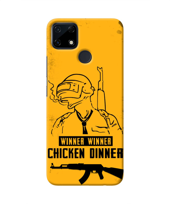 PUBG Chicken Dinner Realme Narzo 30A Real 4D Back Cover