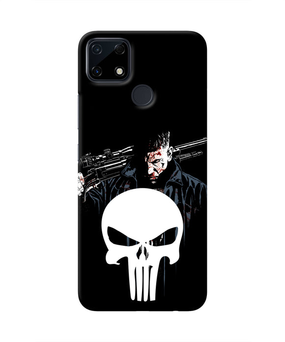 Punisher Character Realme Narzo 30A Real 4D Back Cover