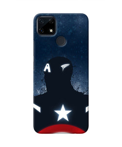 Captain america Shield Realme Narzo 30A Real 4D Back Cover