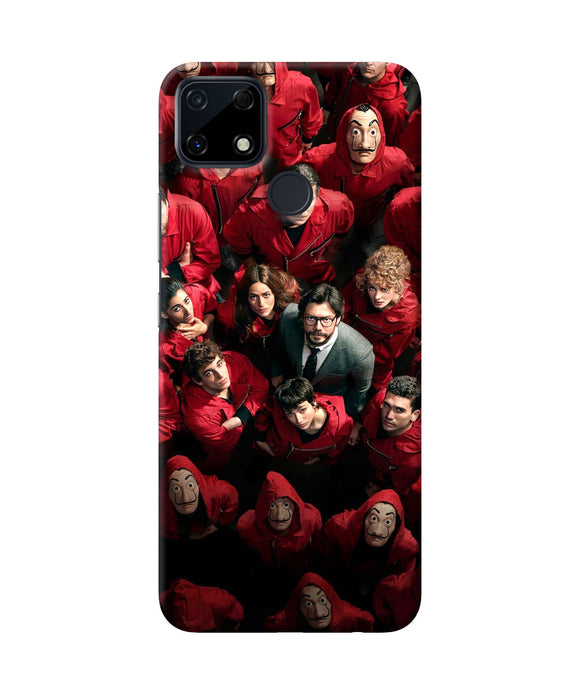 Money Heist Professor with Hostages Realme Narzo 30A Back Cover