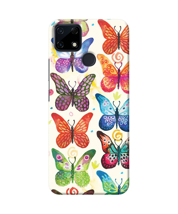 Abstract butterfly print Realme Narzo 30A Back Cover