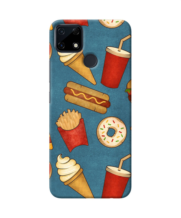 Abstract food print Realme Narzo 30A Back Cover