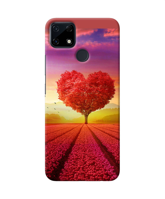 Natural heart tree Realme Narzo 30A Back Cover