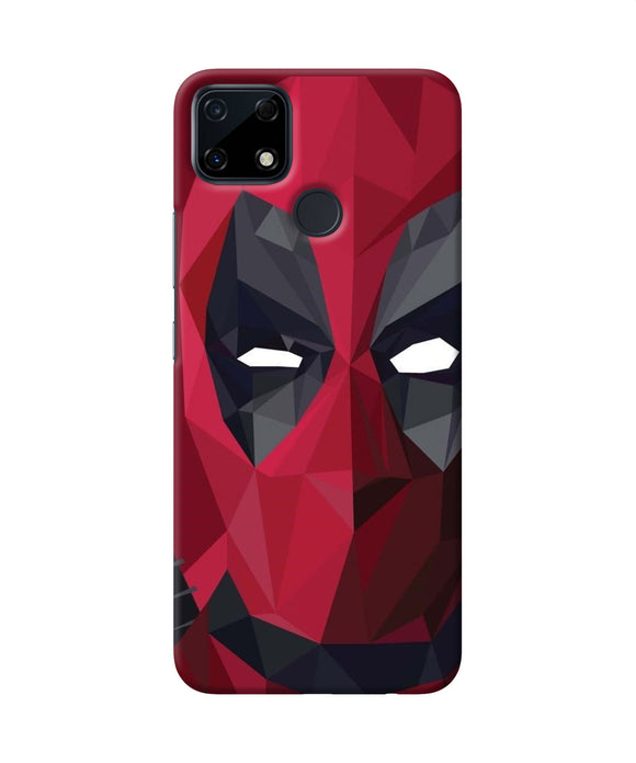 Abstract deadpool mask Realme Narzo 30A Back Cover
