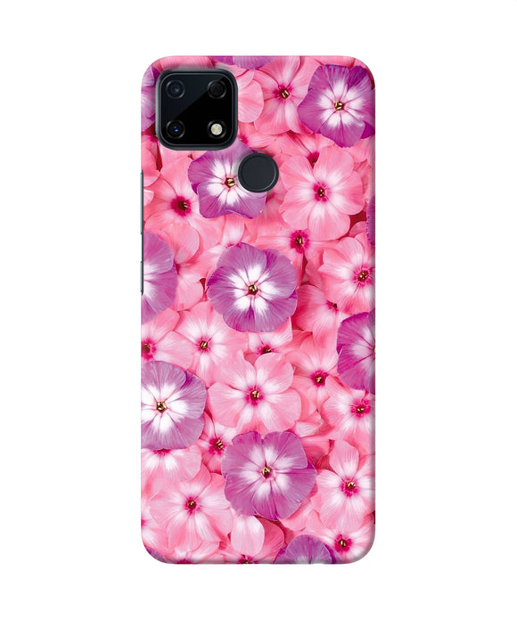 Natural pink flower Realme Narzo 30A Back Cover