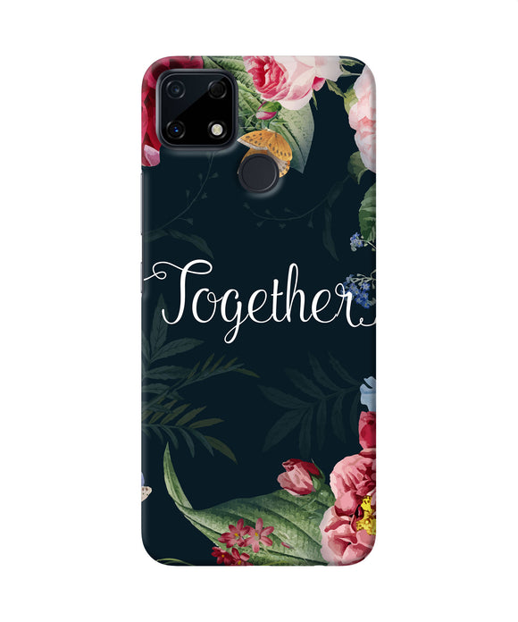 Together flower Realme Narzo 30A Back Cover