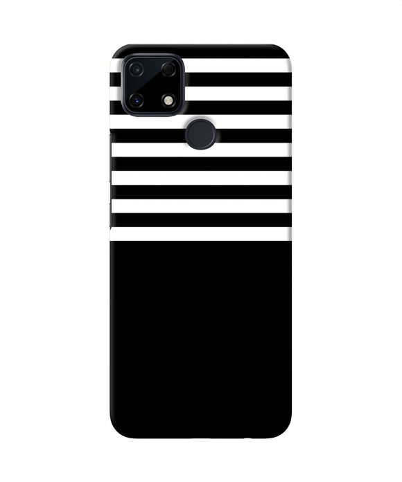 Black and white print Realme Narzo 30A Back Cover