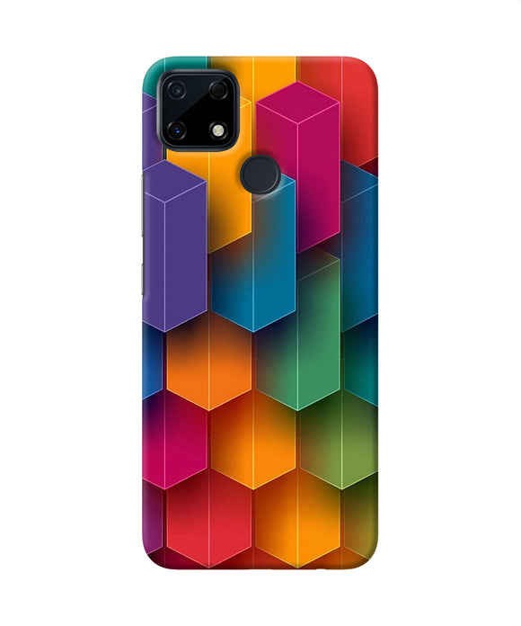 Abstract rectangle print Realme Narzo 30A Back Cover