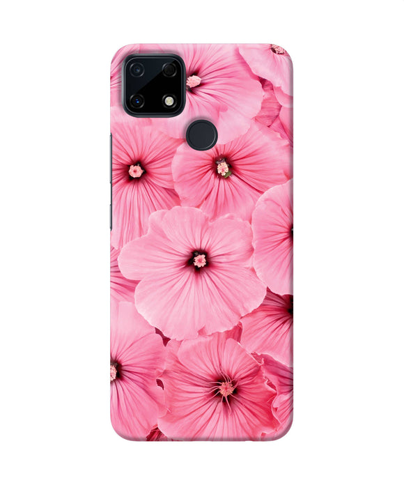 Pink flowers Realme Narzo 30A Back Cover