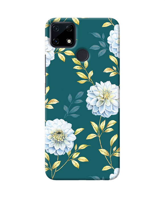 Flower canvas Realme Narzo 30A Back Cover