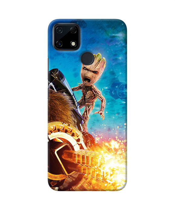 Groot angry Realme Narzo 30A Back Cover