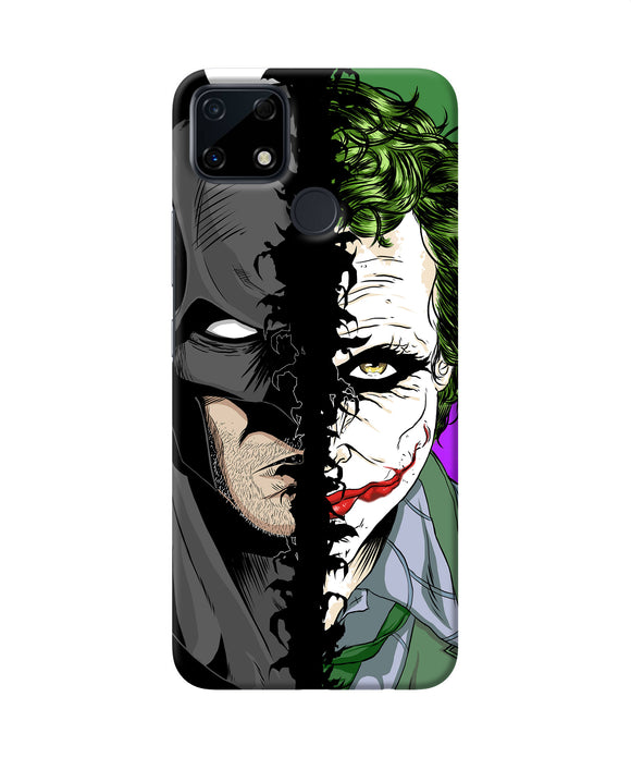 Batman vs joker half face Realme Narzo 30A Back Cover