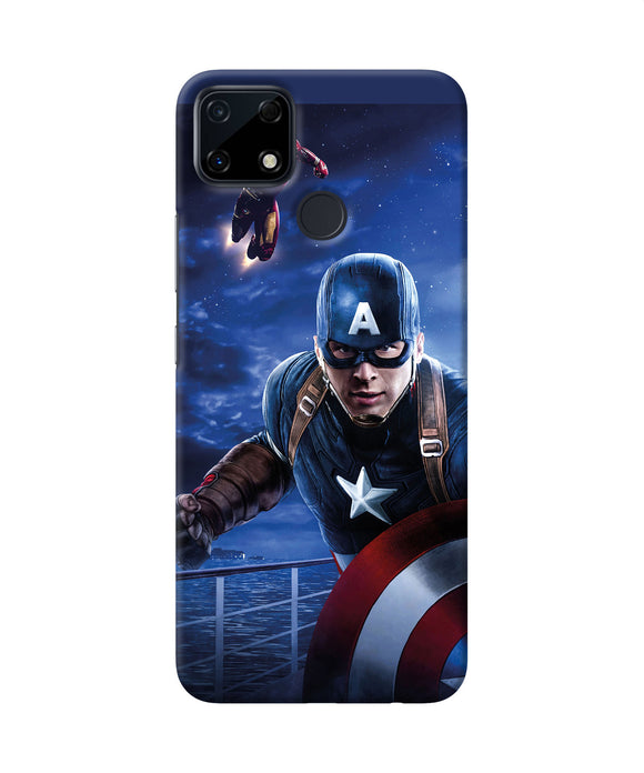 Captain with ironman Realme Narzo 30A Back Cover