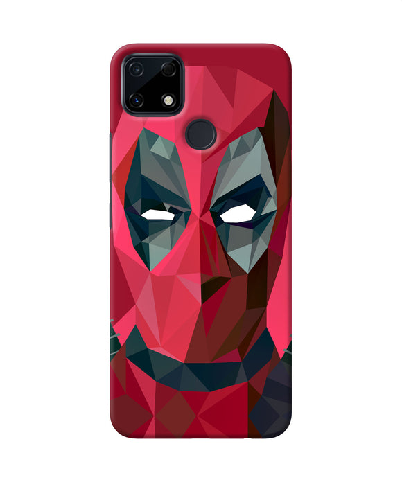 Abstract deadpool full mask Realme Narzo 30A Back Cover