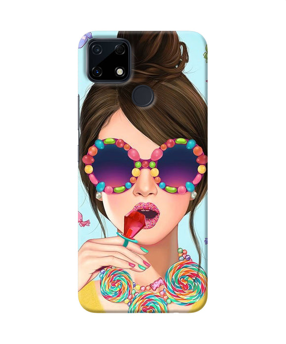 Fashion girl Realme Narzo 30A Back Cover