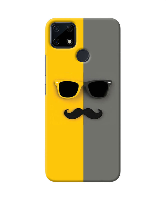 Mustache glass Realme Narzo 30A Back Cover
