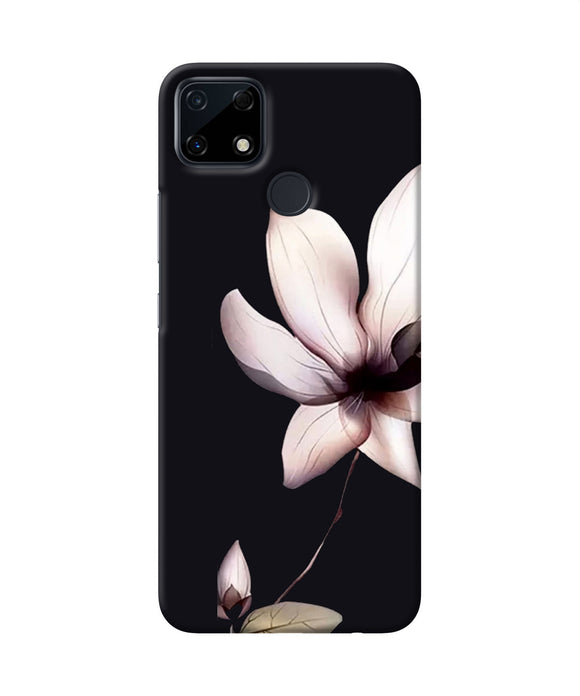 Flower white Realme Narzo 30A Back Cover